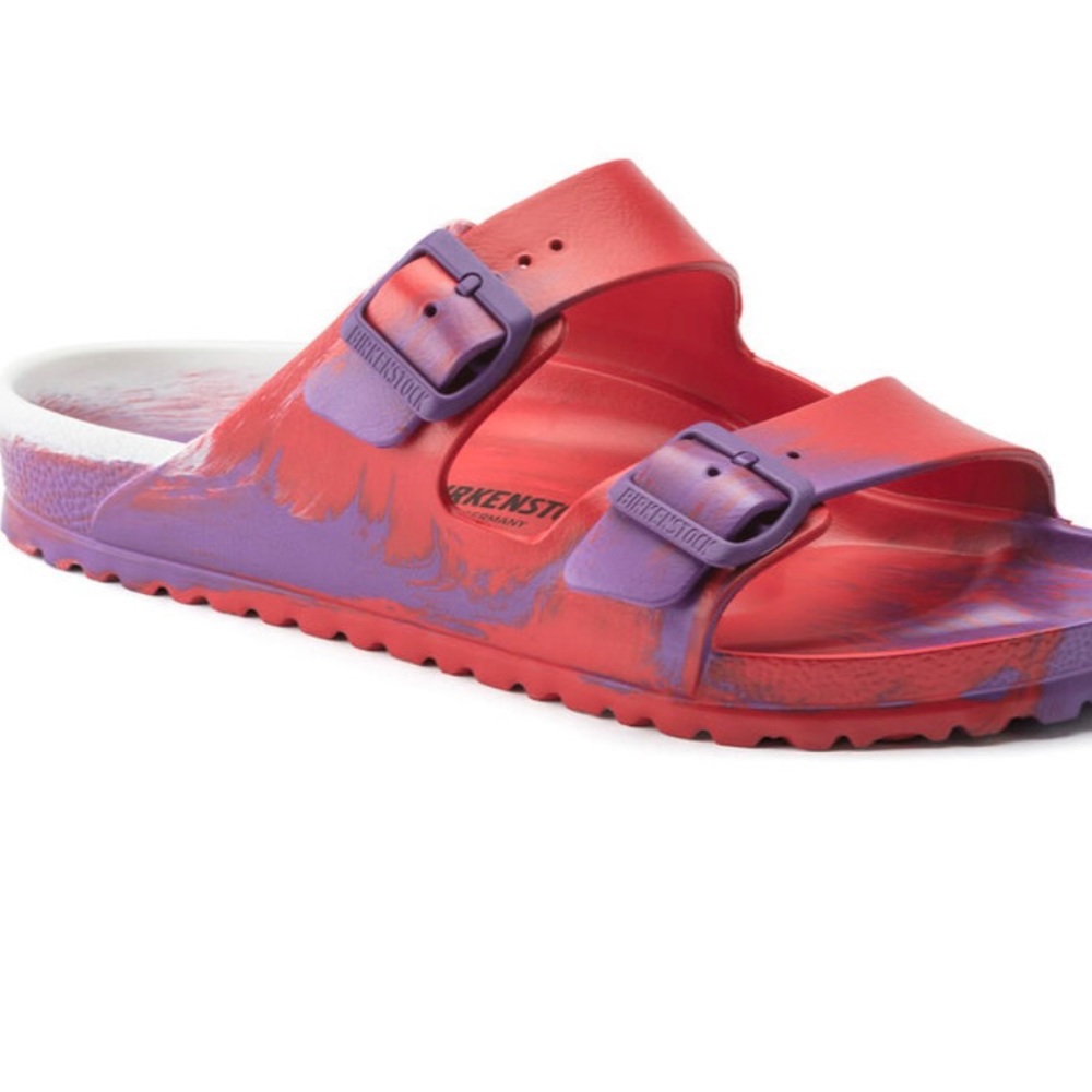 NWOT Birkenstock Arizona Eva Multicolor Bright Violet Size 7L 5M